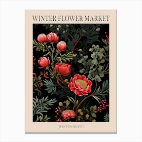 Winter Heath 4 Winter Flower Market Poster Canvas Print