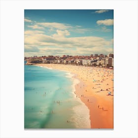 Bondi Beach Sydney Australia Mediterranean Style Illustration 1 Canvas Print