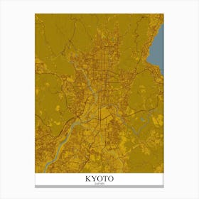 Kyoto Yellow Blue Canvas Print