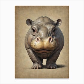 Hippo 14 Canvas Print