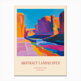 Colourful Abstract Arches National Park Usa 2 Poster Canvas Print