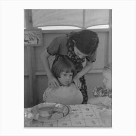 Untitled Photo, Possibly Related To Lunch At Fsa (Farm Security Administration) S Migratory Labor Cam 1 Canvas Print