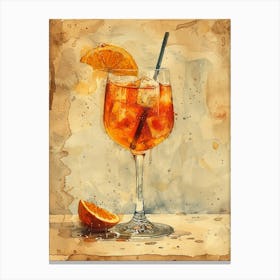 Aperol Spritz Art Print 274 Canvas Print