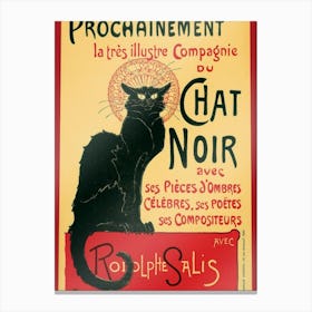 Le Cat Noir Canvas Print