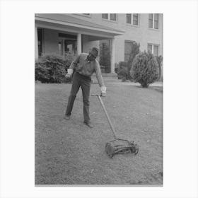 Cutting Grass, San Augustine, Texas By Russell Lee Canvas Print