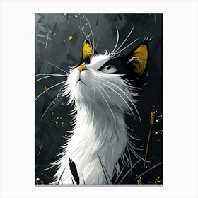 Cat In The Grass 1 Canvas Print