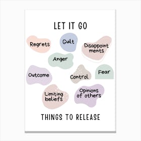 Let It Go Canvas Print