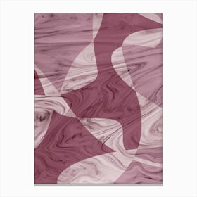 Abstract Pink Marble Canvas Print
