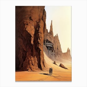 Dune Drawing Canvas Print