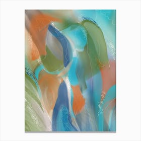 Dew Drops In The Garden Abstract Canvas Print