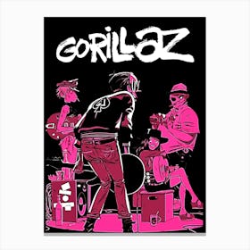 Gorillaz band music 3 Canvas Print