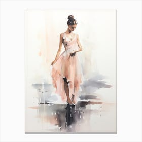 Ballerina Watercolor Canvas Print