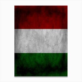 Hungary Flag Texture Canvas Print