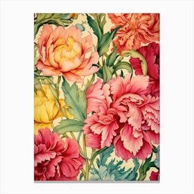 Peonies Wallpaper 3 Canvas Print