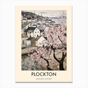 Plockton (Highlands, Scotland) Painting 3 Travel Poster Canvas Print