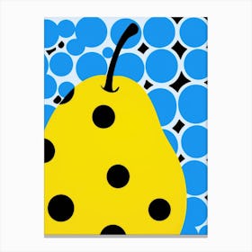 Pear pop art 1 Canvas Print