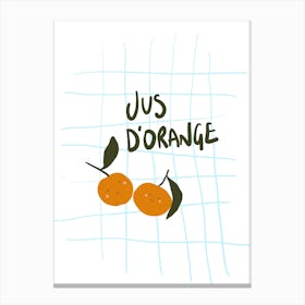 Jus D'Orange Canvas Print