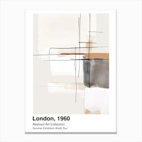 World Tour Exhibition, Abstract Art, London, 1960 1 Canvas Print