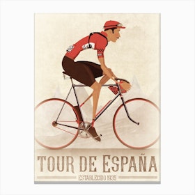 Vintage Style La Vuelta Canvas Print