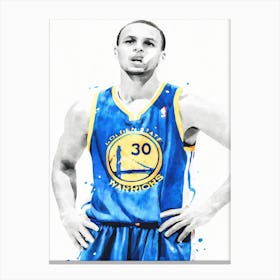Stephen Curry Basketball Golden State Warriors Canvas Print