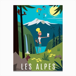 Les Alpes Canvas Print