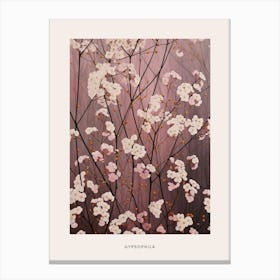 Flower Illustration Gypsophila Babys Breath 1 Poster Canvas Print