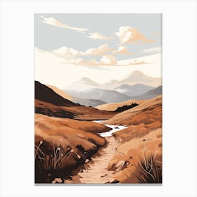 The East Highland Way Scotland 2 Hiking Trail Landscape Canvas Print