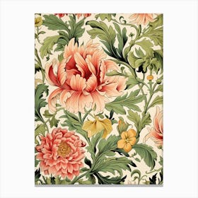 Floral Wallpaper Pattern 3 Canvas Print