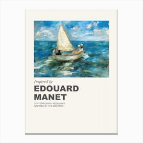 Museum Poster Inspired By Edouard Manet 4 Canvas Print