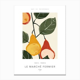 Figs Le Marche Fermier Poster 3 Canvas Print