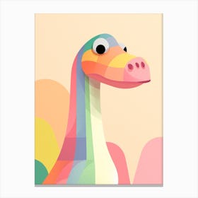 Colourful Dinosaur Argentinosaurus 1 Canvas Print