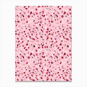 Petals Pastel Pink Canvas Print