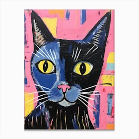 Blue Cat Canvas Print