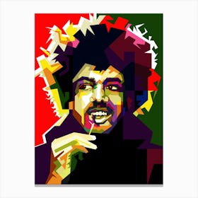 Jimi Hendrix Woodstock Moment Of Rock Art Wpap Canvas Print