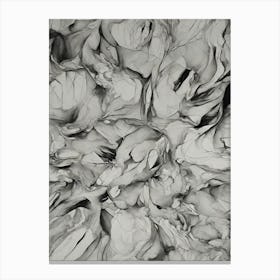 Abstract Black And White Painting Canvas Print