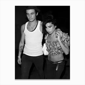 Musician Amy Winehouse And Her Husband Blake Fielder Civil Canvas Print