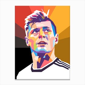 Toni Kroos wpap art style Canvas Print