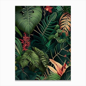 Jungle Patterns 6 Botanicals Canvas Print