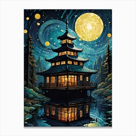 Asian Pagoda Canvas Print