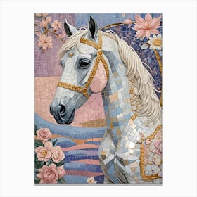 Mosaic Horse Canvas Print