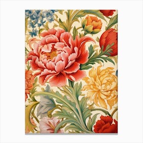 Floral Wallpaper 11 Canvas Print