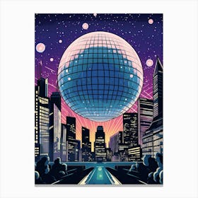 London Downtown Giant Disco Ball 0 Canvas Print