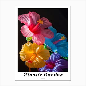 Bright Inflatable Flowers Poster Hibiscus 1 Canvas Print