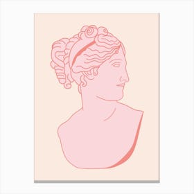 Mythos Female Pink Canvas Print