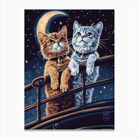 Titanic Cats Canvas Print