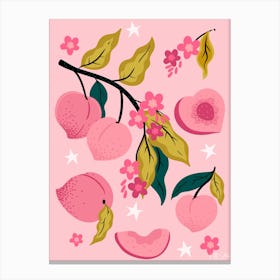 Peach Blossoms 1 Canvas Print