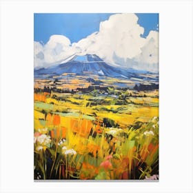 Mount Kilimanjaro 4 Mountain Painting Canvas Print