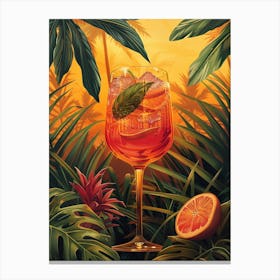 Tropical Cocktail Canvas Print