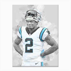 D.J. Moore Carolina Panthers Canvas Print