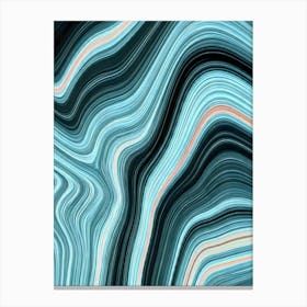 Aqua Drift Canvas Print